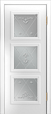 Межкомнатная дверь ДО Грация, стекло Прима (эмаль белая)